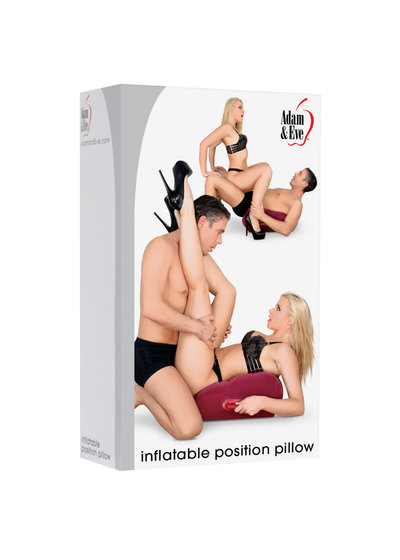 Inflatable Wedge Pillow for Enhanced Bedroom Play and Comfortable Support with Easy Grip Handles and Velvety Surface.