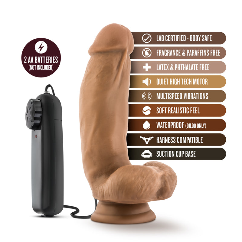 7-Inch Body-Safe Realistic Vibrator with Adjustable Remote Control and Suction Cup Base - Your New Dangerous Lover!