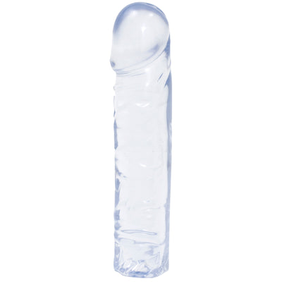 Experience Ultimate Pleasure with Doc Johnson's 8" Crystal Jellies Dildo - Flexible, Realistic, and Body-Safe!