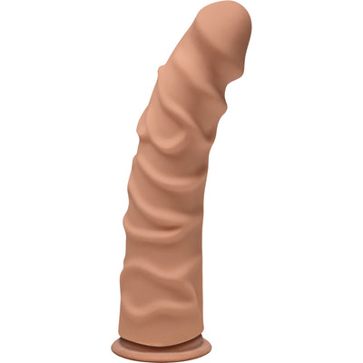 ULTRASKYN pleasure: The Ragin D 8 Inch Dildo with Suction Cup Base and Realistic Texture.