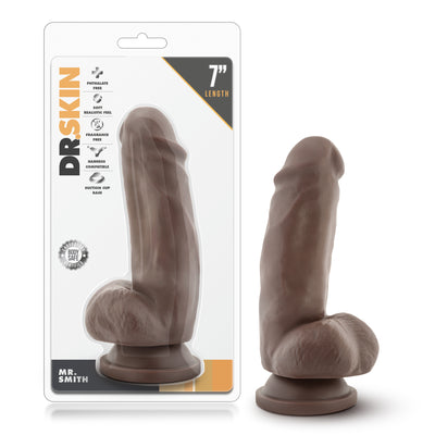 Mr. Smith Dildo: Realistic Texture, Safe Material, Suction Cup Base for Hands-Free Fun.