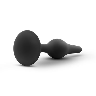 Satin Smooth Silicone Butt Plug with Suction Cup Base for Comfortable Entry and Safe Play - Luxe Beginner Plug Small