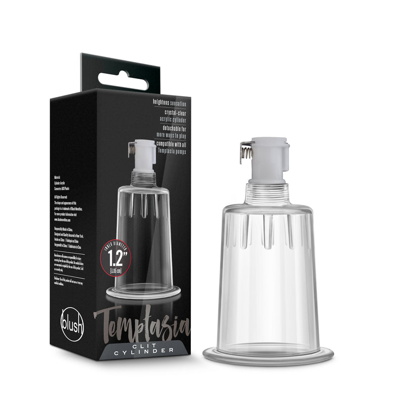 Enhance Sensitivity with Temptasia Clitoral Pump Cylinder - Body-Safe and Detachable for Easy Use and Cleaning!
