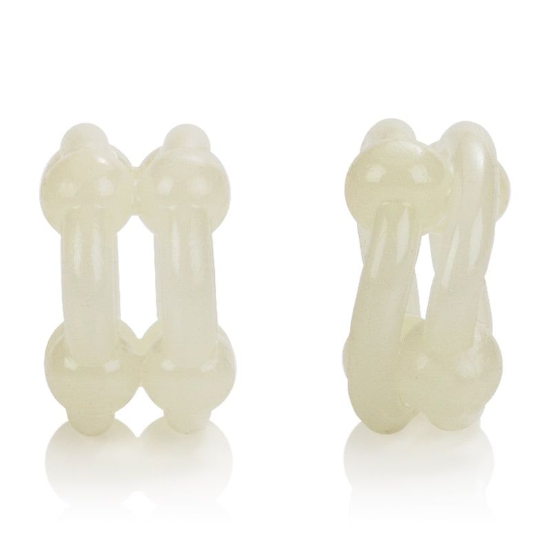 Glow-in-the-Dark Double Support Cock Rings for Increased Stamina and Sensual Stimulation.