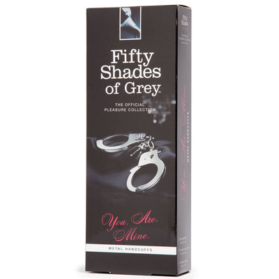 50 Shades Metal Handcuffs - Adjustable Restraints for Naughty Fun with Quick Release Lever