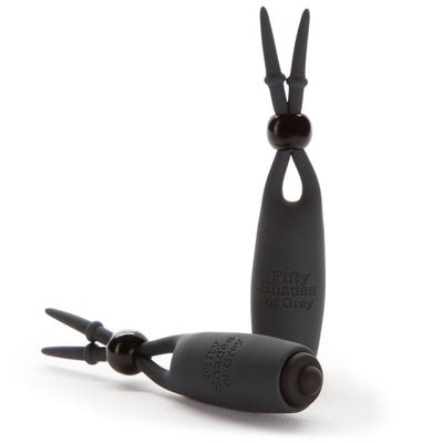 Fifty Shades of Grey Silicone Vibrating Nipple Teasers: The Ultimate Sensation for Hands-Free Stimulation!