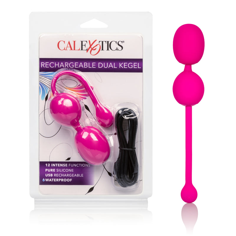 Enhance Your Pleasure with the Rechargeable Dual Kegel Exerciser - 12 Functions, Waterproof, and Pelvic Muscle Strengthening