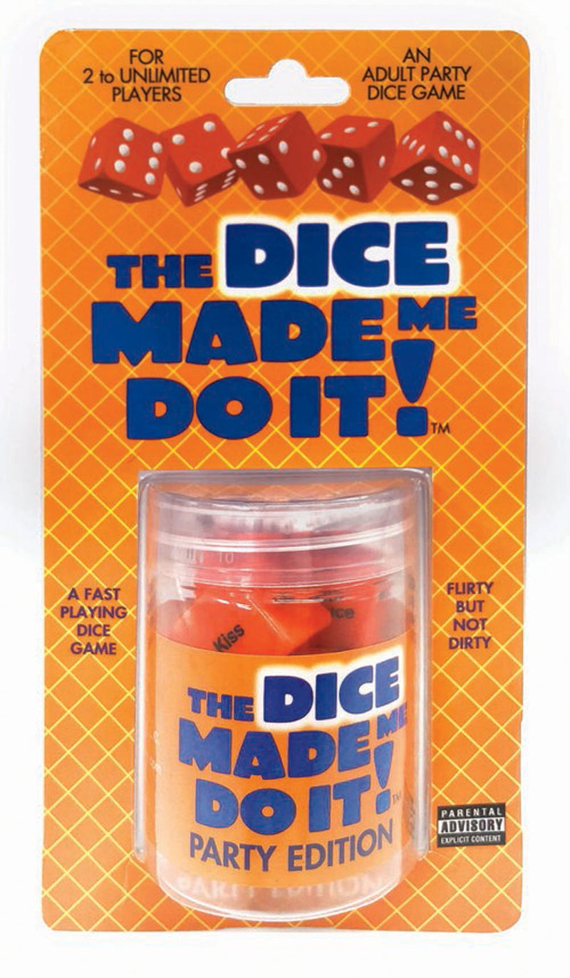 Roll Your Way to a Memorable Night with The Dice Made Me Do It Party Game!