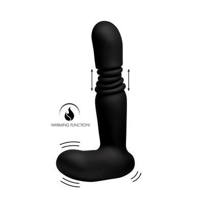 Remote-Controlled Anal Vibrator with Thrusting and Warming Features for Ultimate Pleasure