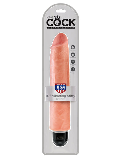 Get Ready for Realistic Pleasure with King Cock's Waterproof Vibrating Stiffy