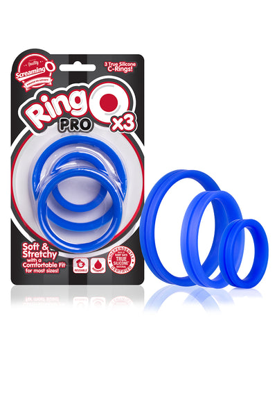 Variety Pack of Three True Silicone Cock Rings for Snug and Comfortable Fit