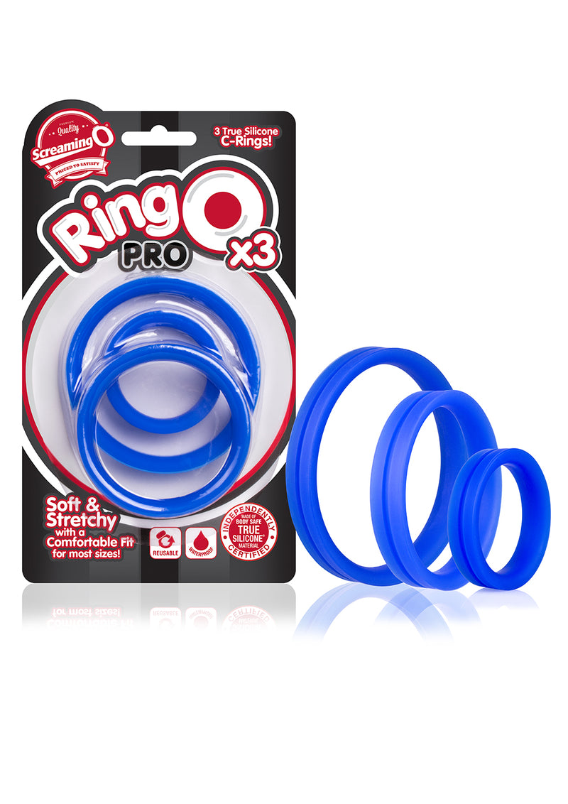 Stretchy Silicone Play Rings Trio - Comfortable and Fun for All Sizes!