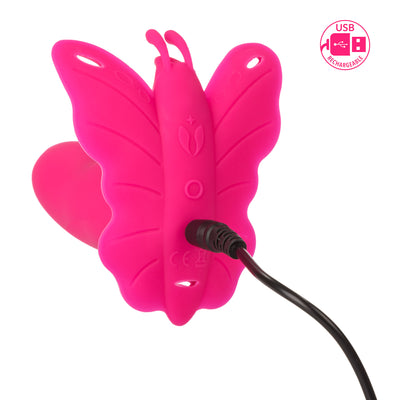 Silicone Remote Venus Penis with Butterfly Vibe - 12 Functions, Waterproof, USB Rechargeable, Perfect Fit, Dual Charging Cord, Auto Turn-Off.