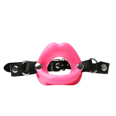 Silicone Lips Gag: Fun, Comfy Mouthpiece with Vegan Strap