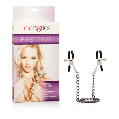 Adjustable Nipple Clamps with Soft Pads for First Time Fetish Fun