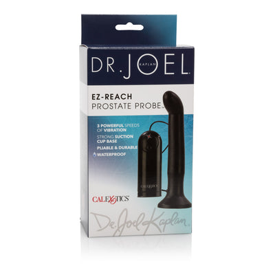 Dr. Joel Kaplan's Curved Vibrating Probe with Suction Cup Base for Ultimate Pleasure.