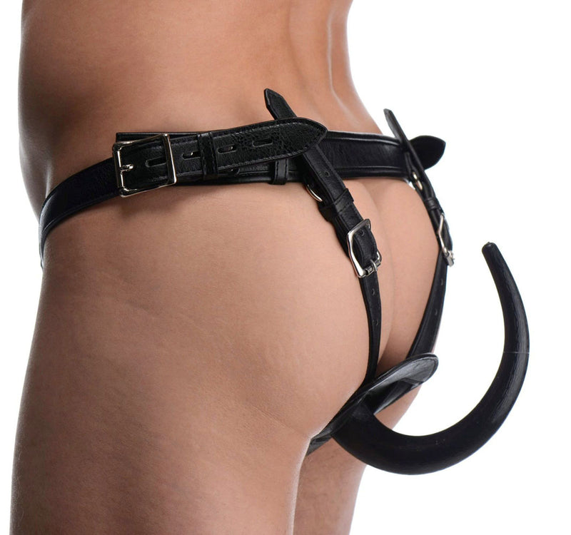 Ultimate Domination Harness with Plug and Tail Attachments