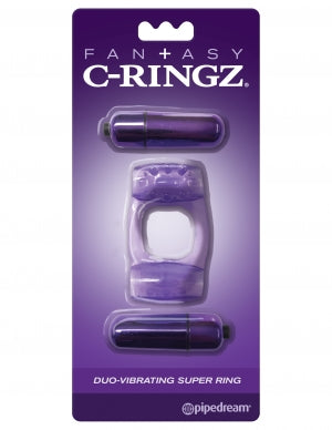 Enhance Your Pleasure with the Duo-Vibrating Super Ring - Waterproof, Powerful, and Perfect for Explosive Orgasms!