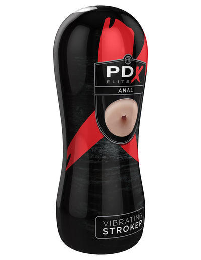 Spice Up Your Solo Routine with the PDX ELITE Vibrating Anal Stroker - Realistic Feel, Waterproof, and Easy to Clean!
