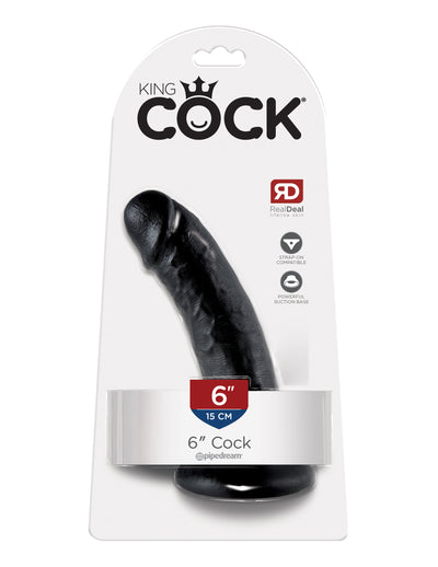 Realistic King Cock 6-Inch Dildo with Suction Cup Base for Mind-Blowing Ecstasy and Wet & Wild Adventures!