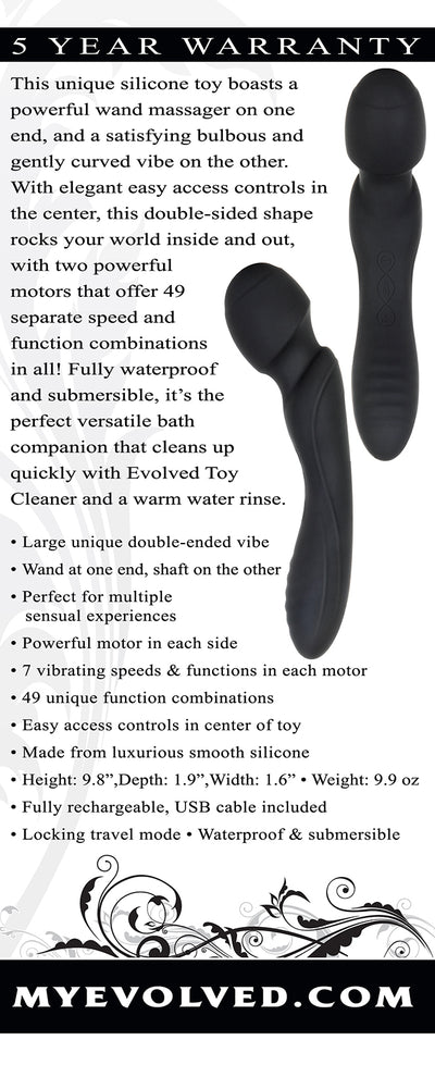 Double-Ended Silicone Wand and Vibrator for Ultimate Pleasure and Fun