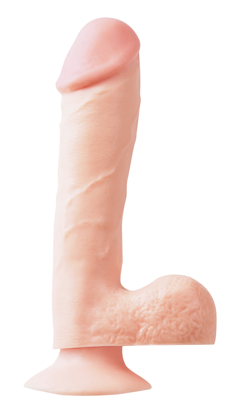 Basix Rubber Works 7.5 Inch Dildo - Perfect for Beginners and Experts with Powerful Suction Cup for Hands-Free Fun!