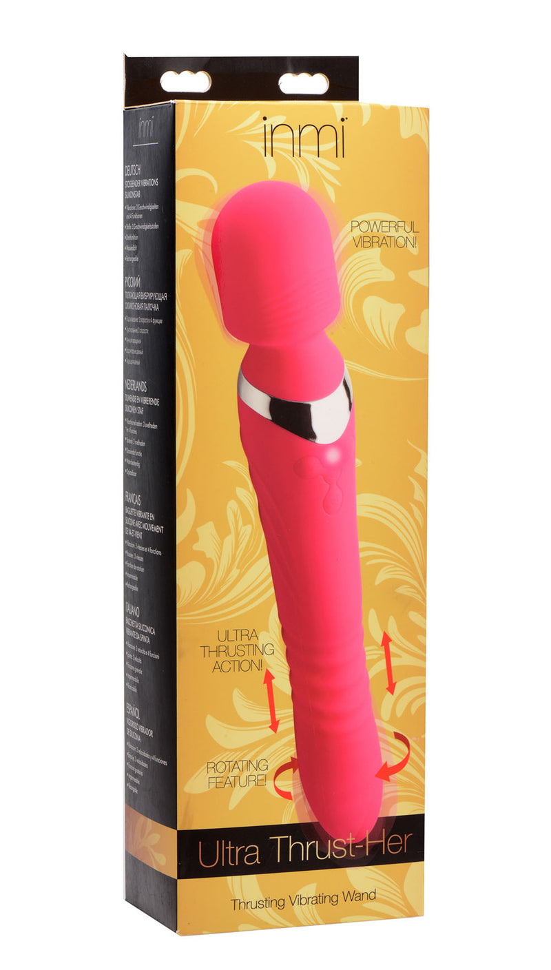 Luxurious Double-Ended Silicone Vibe with Thrusting and Vibrating Functions for Ultimate Pleasure