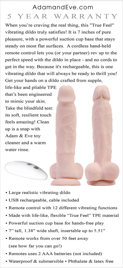 Experience True Realism with the Rechargeable Vibrating Dildo - 12 Functions, Remote Control, and Waterproof for Endless Pleasure!